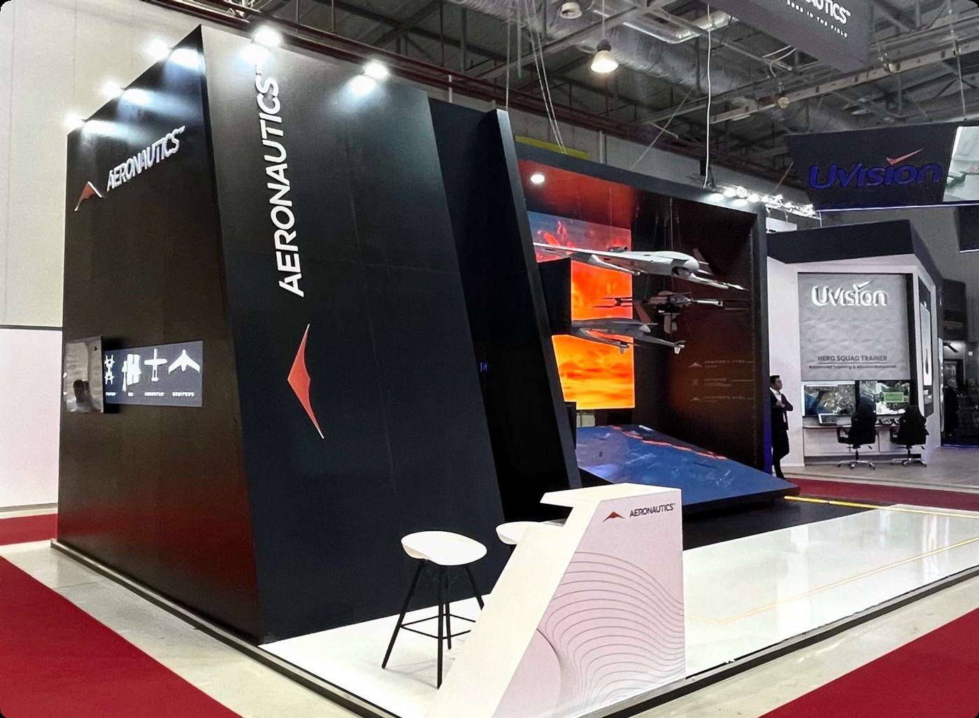 Aeronautics exhibition stand — ADEX 2025 · Baku · 90 m²