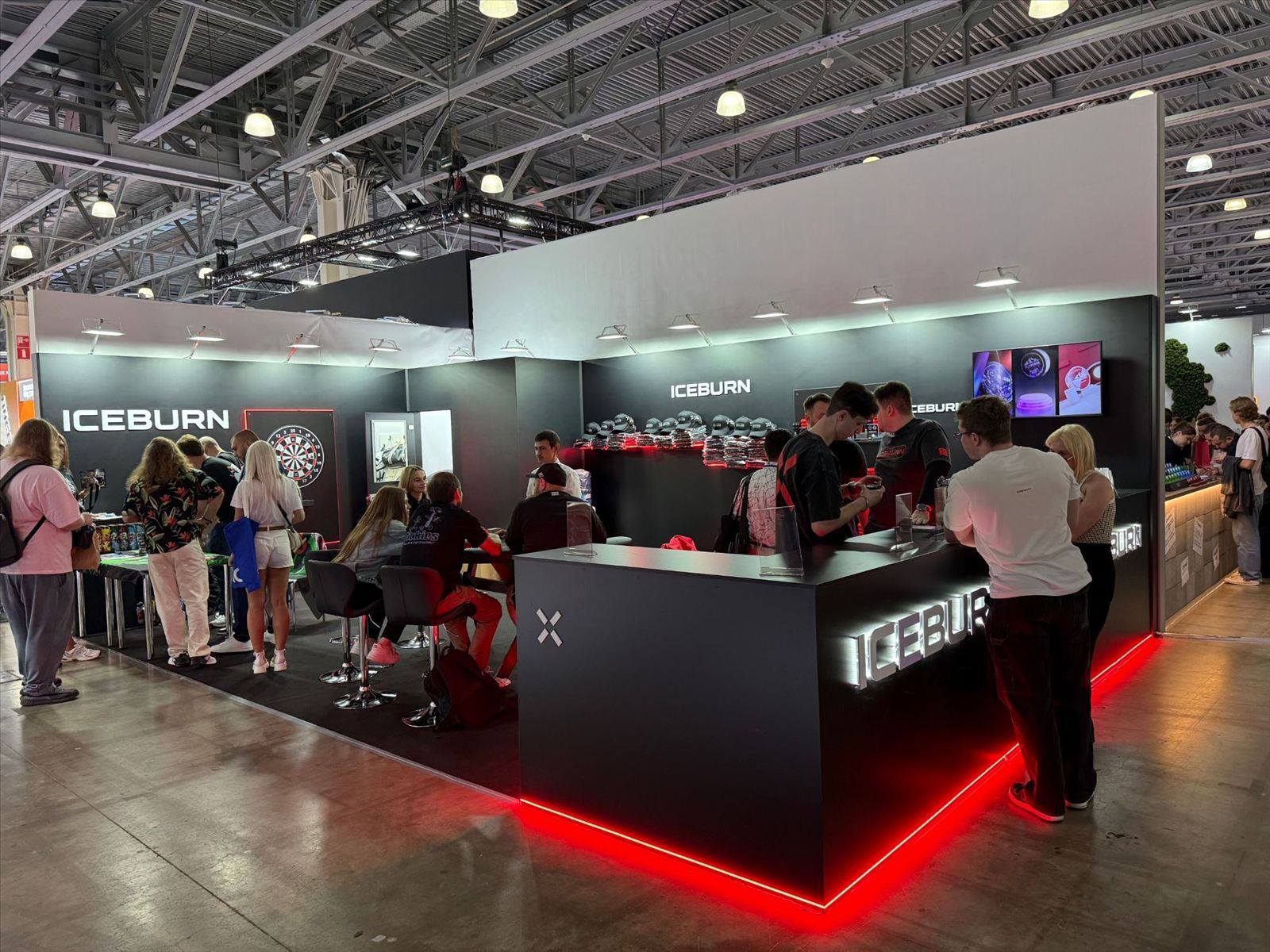 ICEBURN exhibition stand — Vape Club Show 2026 · Moscow · 40 m²